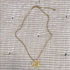 J. Crew long, adjustable flower necklace